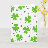 Lucky Shamrock Pattern Great Card Kaart (Gele Bloem)