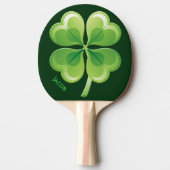 Lucky Shamrock Ping Pong Paddle Tafeltennisbatje (Voorkant)