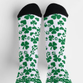 Lucky Shamrock Pootafdruk Soks – St. Patrick's Dag Sokken (Top)