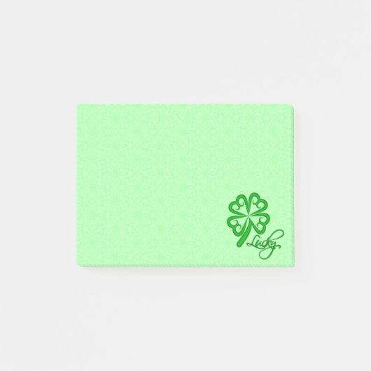 Lucky Shamrock Post-it® Notes (Voorkant)