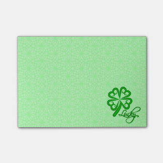 Lucky Shamrock Post-it® Notes