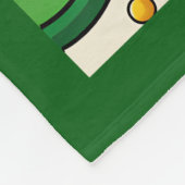 Lucky Shamrock Pot of Gold Ierse Hoed St Patricks Fleece Deken (Hoek)