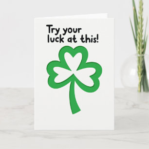 Lucky Shamrock Probeer je Geluk Kaart