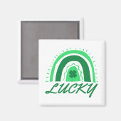 Lucky Shamrock Rainbow Magneet (Voorkant / Achterkant)