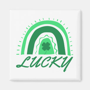 Lucky Shamrock Rainbow Magneet
