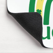 Lucky Shamrock Rainbow St Patricks Muismat (Hoek)