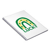 Lucky Shamrock Rainbow St Patricks Notitieboek (Rechterzijde)