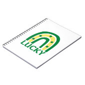 Lucky Shamrock Rainbow St Patricks Notitieboek (Linkerzijde)