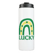 Lucky Shamrock Rainbow St Patricks Thermosbeker (Voorkant)