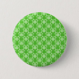Lucky Shamrock Ronde Button 5,7 Cm