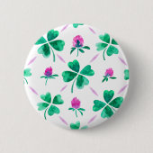 Lucky shamrock ronde button 5,7 cm (Voorkant)
