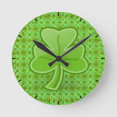 Lucky Shamrock Ronde Klok (Voorkant)