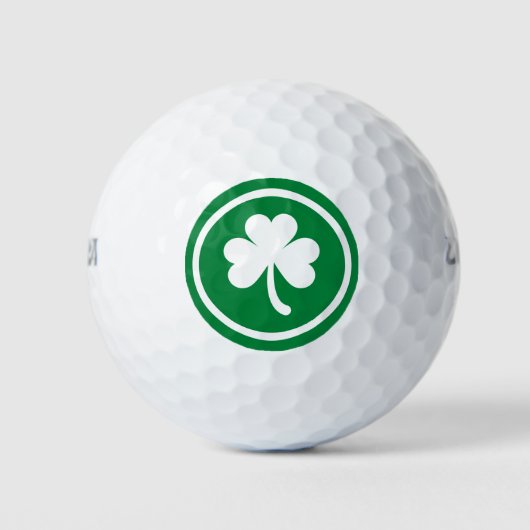 Lucky Shamrock Saint Patrick's Day Golfballen (Voorkant)