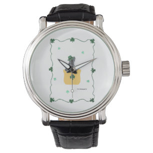 Lucky Shamrock Scottie Horloge