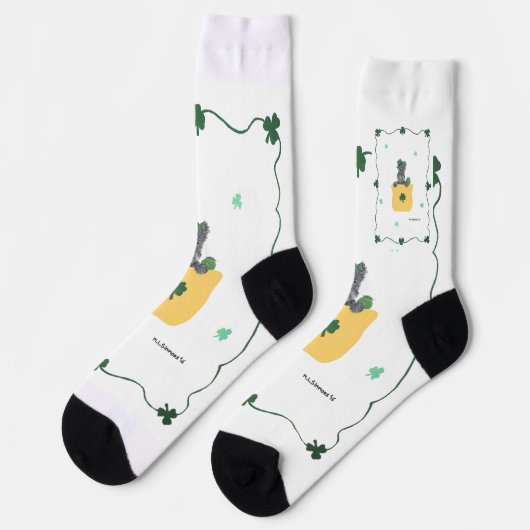 Lucky Shamrock Scottie Sokken (Links)