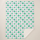 Lucky shamrock sherpa deken (Voorkant)