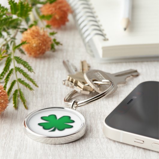 Lucky Shamrock Sleutelhanger (Zijkant)