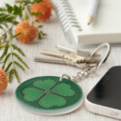 Lucky Shamrock Sleutelhanger (Voorkant Rechts)