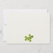 Lucky Shamrock St Patrick Day Kinder Foto Birthday Bedankkaart (Achterkant)