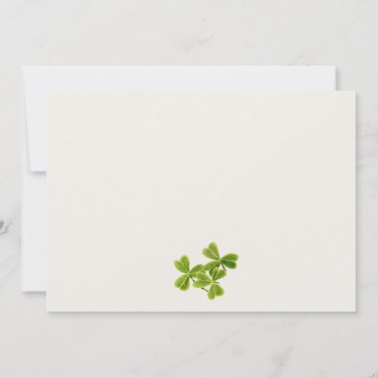 Lucky Shamrock St Patrick Day Kinder Foto Birthday Bedankkaart (Achterkant)