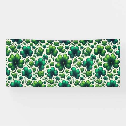 Lucky Shamrock St. Patrick’s Day Party Banner (Horizontaal)