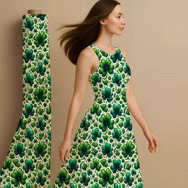 Lucky Shamrock St. Patrick’s Day Pattern Fabric Stof
