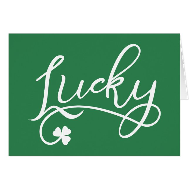 Lucky Shamrock St Patricks Day (Voorkant Horizontaal)