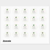 Lucky Shamrock St. Patrick's Day Baby shower Ronde Sticker (Vel)