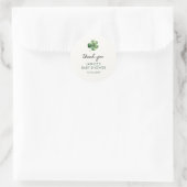 Lucky Shamrock St. Patrick's Day Baby shower Ronde Sticker (Tas)