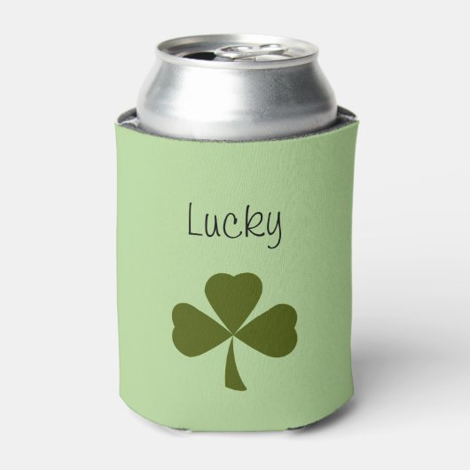 Lucky Shamrock St. Patrick's Day Blikjeskoeler (Blikje Voorkant)