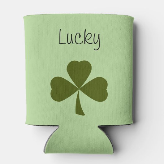Lucky Shamrock St. Patrick's Day Blikjeskoeler (Achterkant)