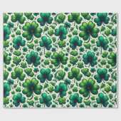Lucky Shamrock St. Patrick's Day Cadeaupapier (Vlak)