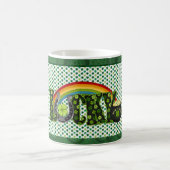 Lucky Shamrock St Patricks Day Coffee Mok (Center)