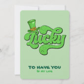 Lucky Shamrock St. Patrick's Day Feest Uitnodiging (Voorkant)