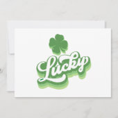 Lucky Shamrock St Patrick's Day Iers Kaart (Voorkant)