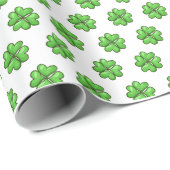 Lucky Shamrock St. Patrick's Day inpakpapier (Rol Hoek)