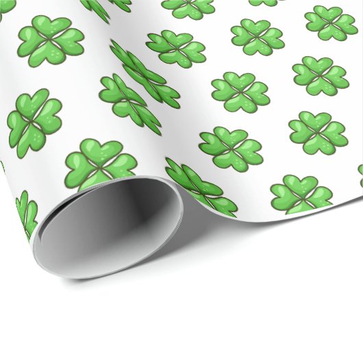 Lucky Shamrock St. Patrick's Day inpakpapier (Rol Hoek)