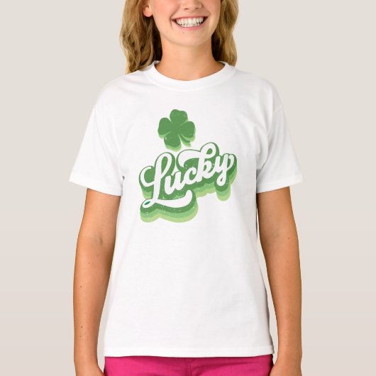 Lucky Shamrock St Patrick's Day Irish T-shirt (Voorkant)