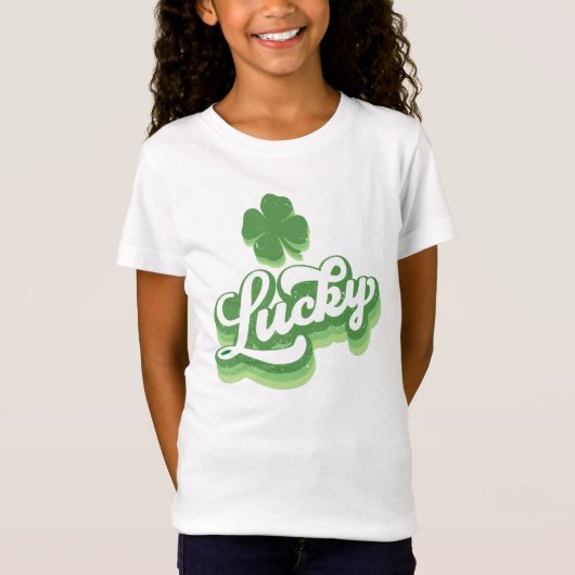 Lucky Shamrock St Patrick's Day Irish T-shirt (Voorkant)