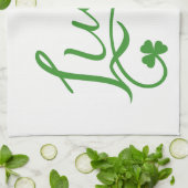 Lucky Shamrock St Patricks Day Irish Theedoek (Gevouwen)