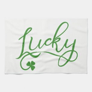 Lucky Shamrock St Patricks Day Irish Theedoek