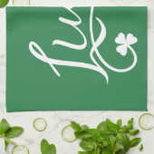 Lucky Shamrock St Patricks Day Irish Theedoek (Gevouwen)