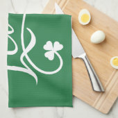 Lucky Shamrock St Patricks Day Irish Theedoek (Quarter Fold)