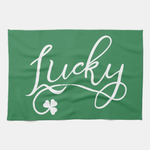 Lucky Shamrock St Patricks Day Irish Theedoek