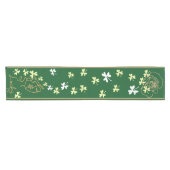 Lucky Shamrock St. Patrick's Day Korte Tafelloper (Horizontaal)