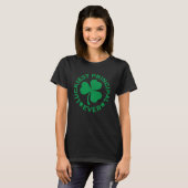 Lucky Shamrock St Patrick's Day Lucky Principal T-shirt (Voorkant volledig)