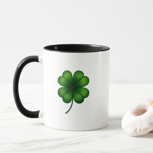 Lucky Shamrock St. Patrick's Day Mok (Met donut)