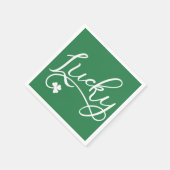 Lucky Shamrock St Patricks Day Party Servetten (Hoek)