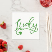 Lucky Shamrock St Patricks Day Party Servetten (Insitu)