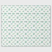 Lucky Shamrock St. Patrick's Day Patroon Cadeaupapier (Vlak)